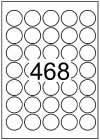 Circle label 35mm diameter - Fluorescent Paper Labels