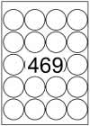 Circle label 50mm diameter - White Paper Labels