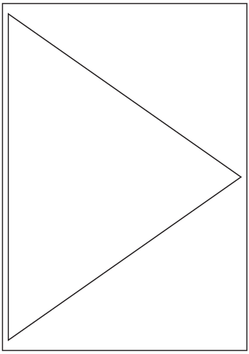 Triangle Labels 279.4mm x 200mm - White Paper Labels