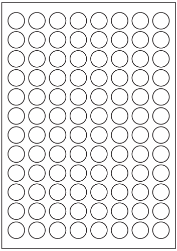 Circle Labels 20mm diameter - White Paper Labels