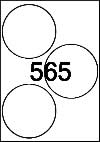 Circle Label 112 mm diameter - White Paper Labels