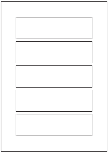 Rectangle Labels 151mm x 43mm - White Paper Labels