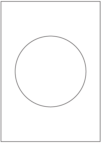 Circle Labels 150mm diameter - White Paper Labels
