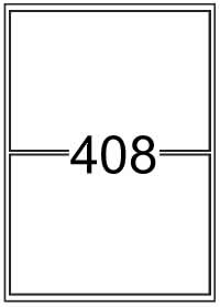 Rectangle Labels 200 mm x 140 mm - White Paper Labels