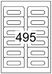 Audio Cassette labels - White Paper Labels