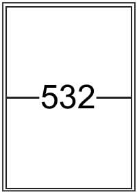 Rectangle Label 199.6mm x 143.5mm - White Paper Brand Compatible
