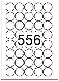 Circle Labels 32mm diameter - Printed White Matt Paper Labels
