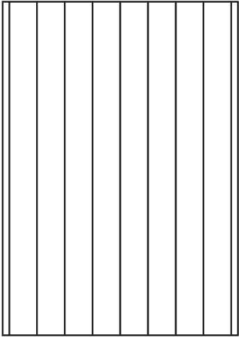 806 - A3 single sheets - 9 vertical backslits 35 mm apart - Click Image to Close
