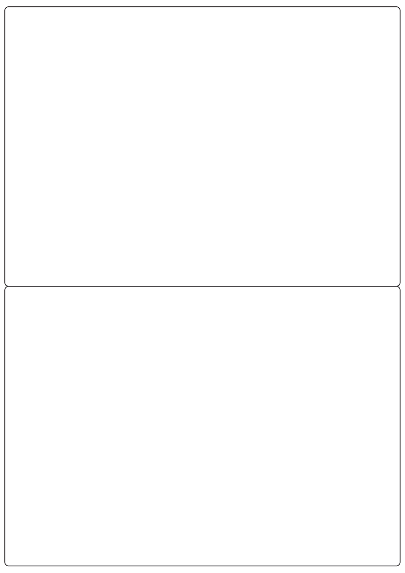 Rectangle labels 205mm x 145mm - White Paper Labels