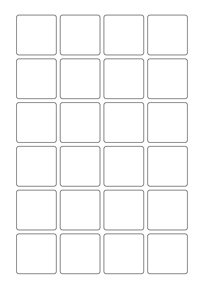 Rectangle labels 41mm x 41mm - White Paper Labels