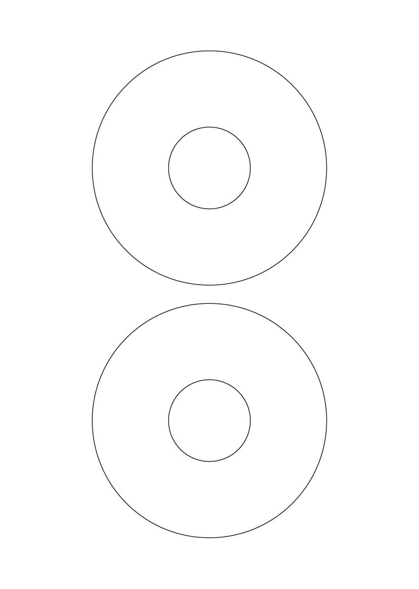 Media labels 117.5mm x 117.5mm - Solid Colours Paper Labels