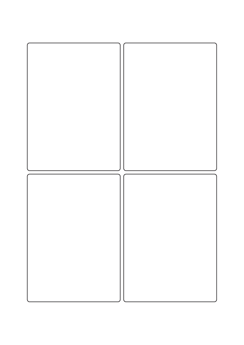 Rectangle labels 110mm x 80mm - Vinyl PVC Labels