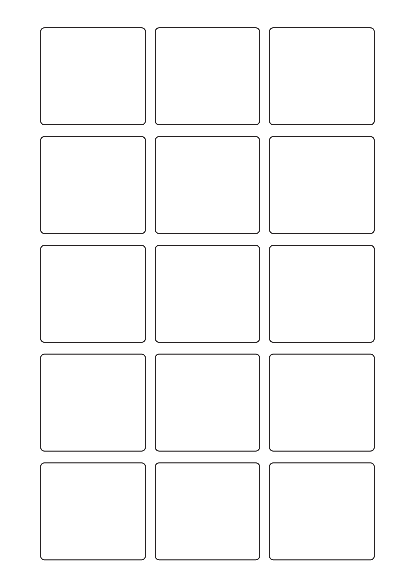 Rectangle labels 53mm x 50mm - Vinyl PVC Labels