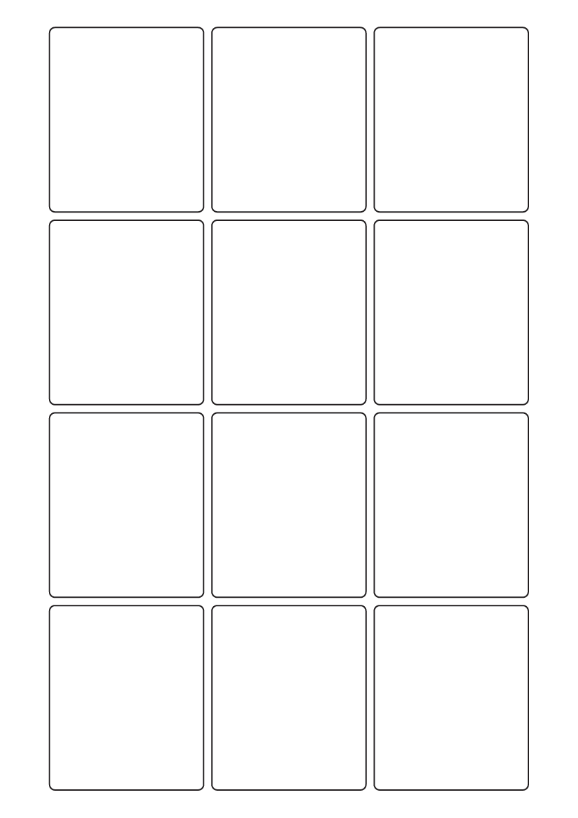 Rectangle labels 67mm x 56mm - Vinyl PVC Labels