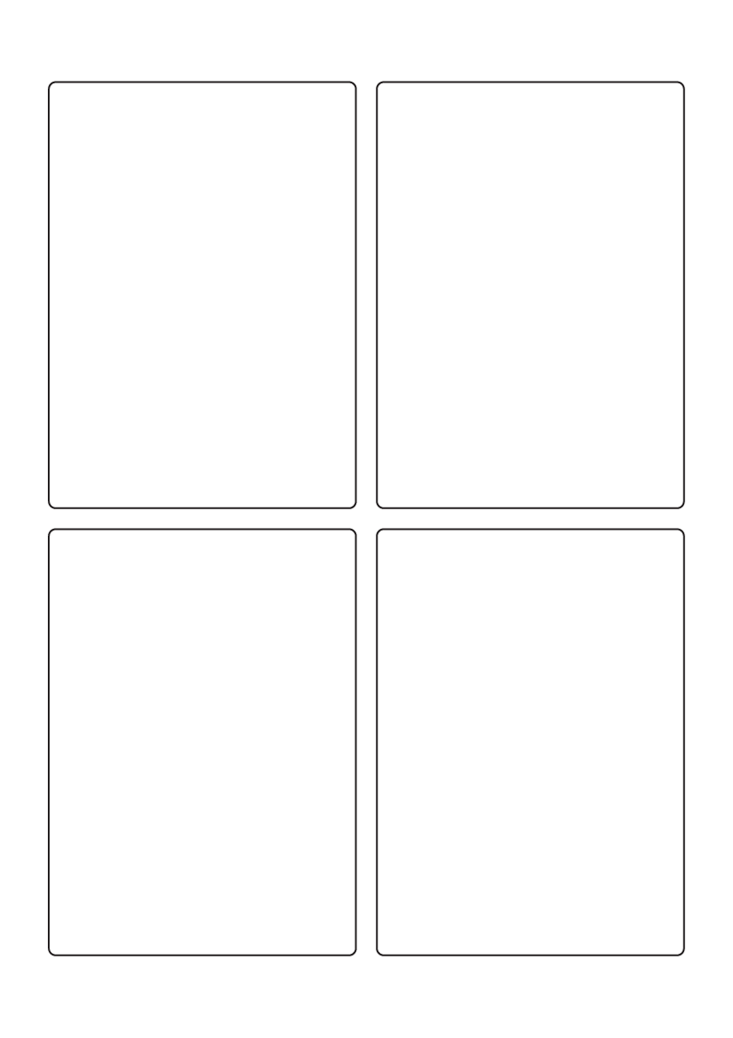 Rectangle labels 122mm x 88mm - Vinyl PVC Labels