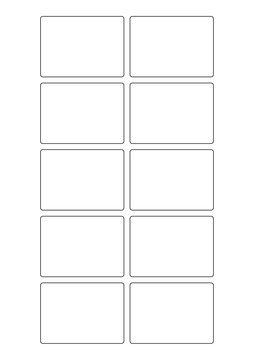 Rectangle labels 69mm x 50mm - Vinyl PVC Labels