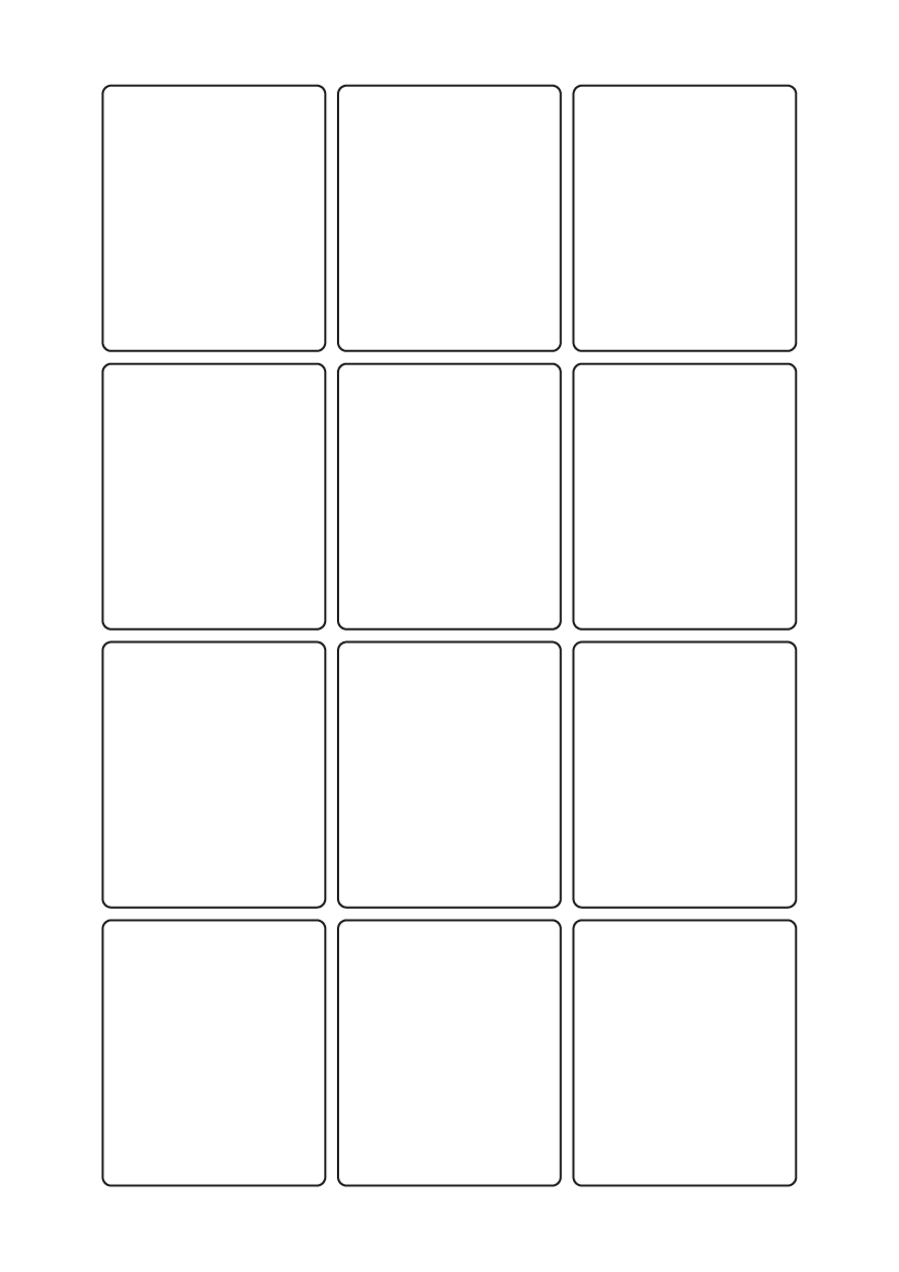 Rectangle labels 62mm x 52mm - Vinyl PVC Labels