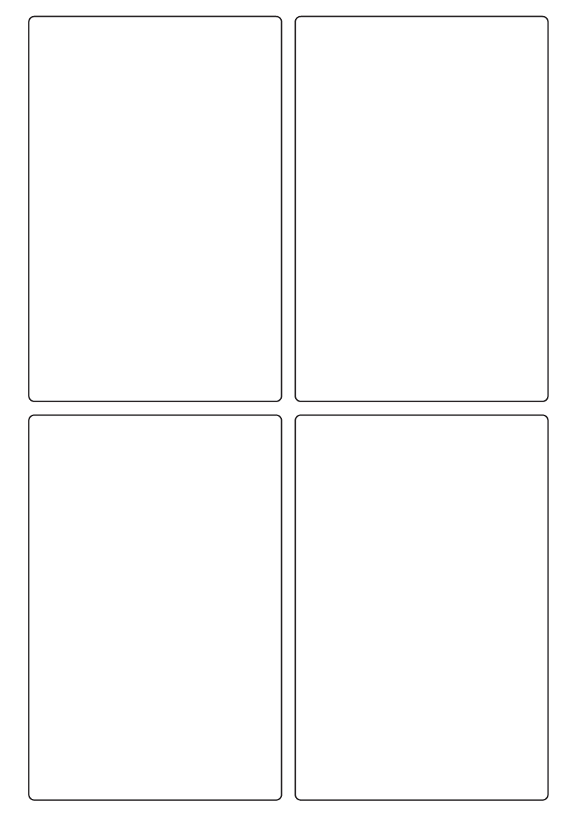 Rectangle labels 140mm x 92mm - Vinyl PVC Labels