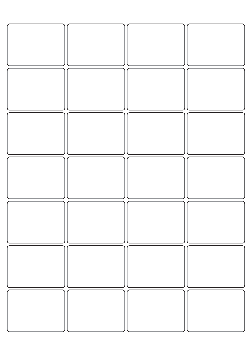 Rectangle labels 48mm x 35mm - Vinyl PVC Labels