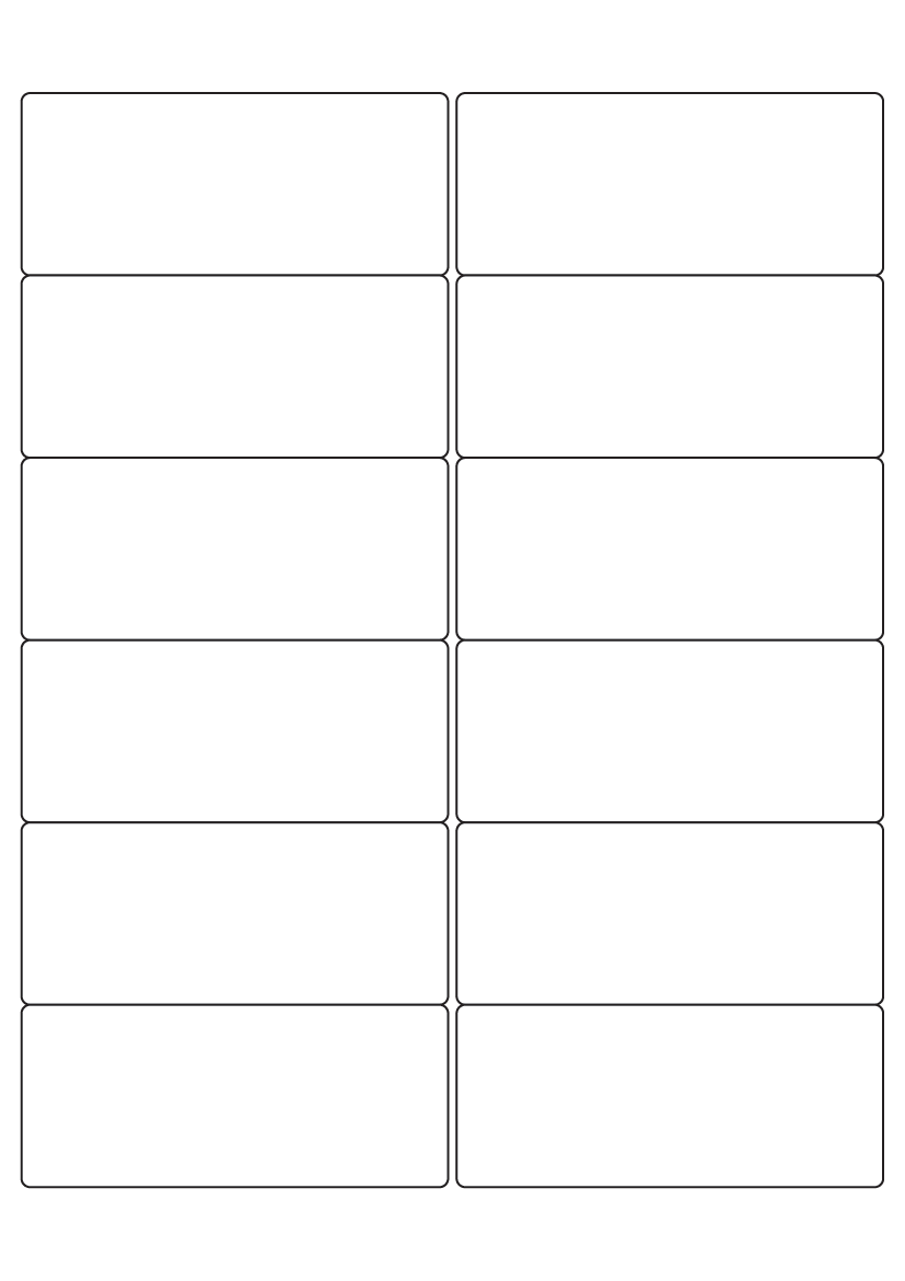 Rectangle labels 99mm x 42.3mm - Vinyl PVC Labels