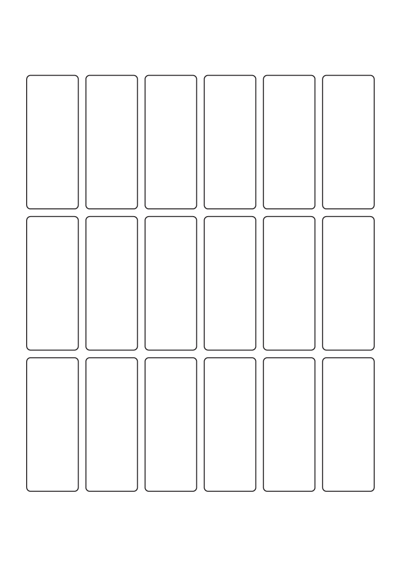 Rectangle labels 70mm x 27mm - Vinyl PVC Labels
