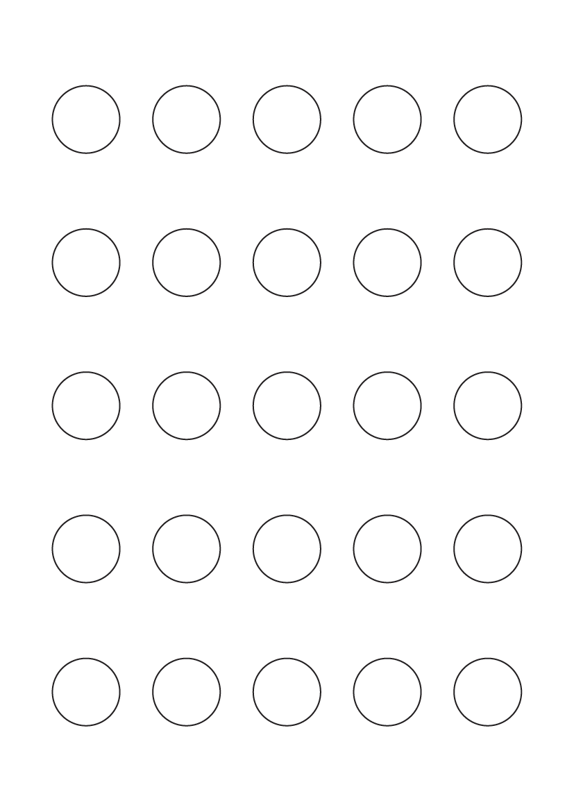 Circle labels 24.647mm dia - Speciality Paper Labels