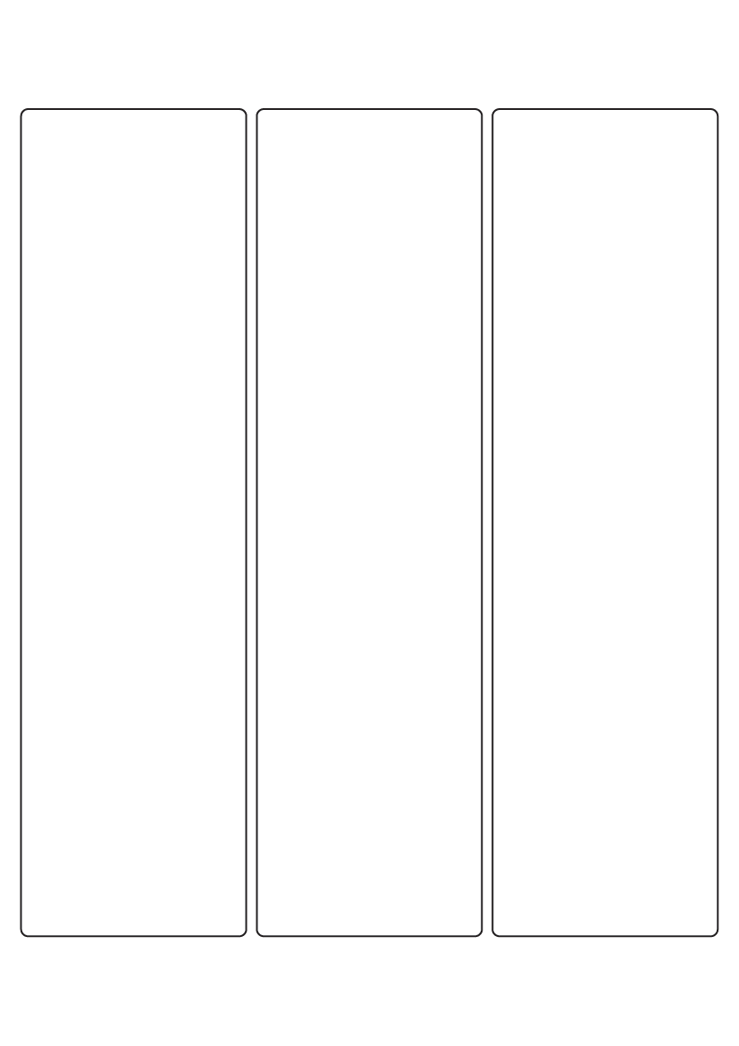 Rectangle labels 235mm x 64mm - Vinyl PVC Labels