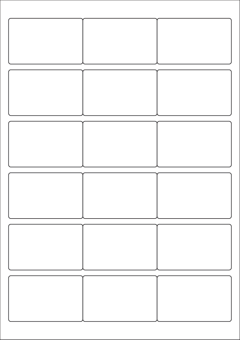 Rectangle Labels 65 mm x 40 mm - White Paper Labels