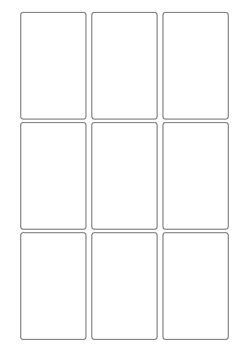 Rectangle Labels 55 mm x 90 mm - White Paper Labels