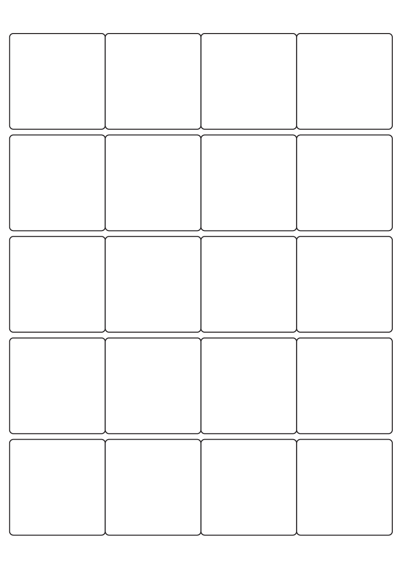 Square Labels 50mm x 50mm - White Paper Labels