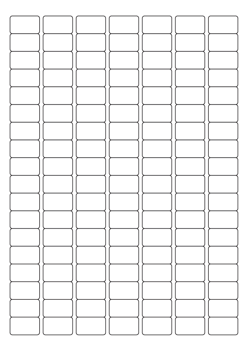 Rectangle labels 25 mm x 15 mm - White Paper Labels