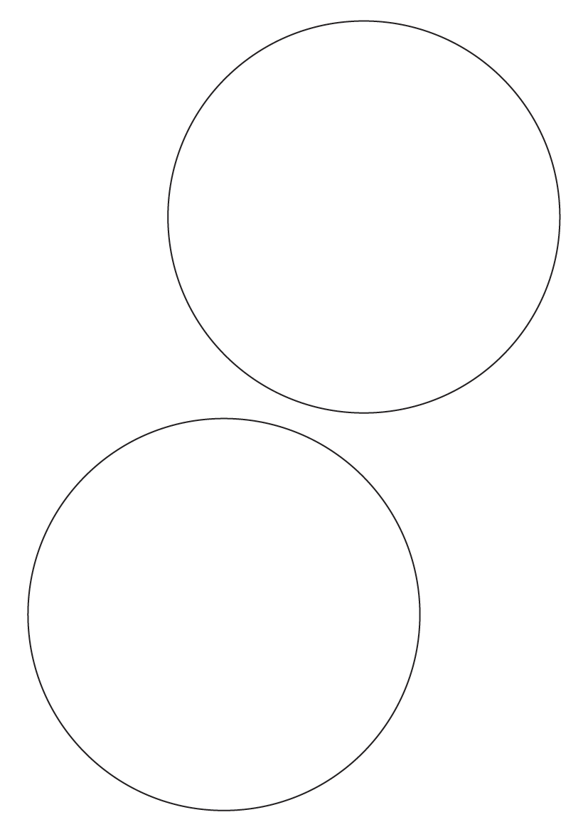 Circle label 140mm diameter - Solid Colours Paper Labels