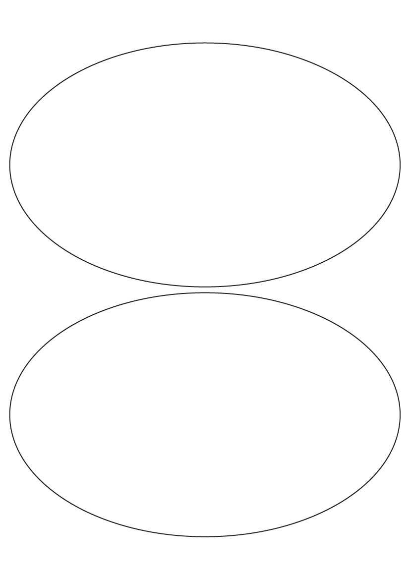 Oval shape labels 200mm x 125mm - Fluorescent Paper Labels Oval shape labels 200mm x 125mm - Fluorescent Paper Labels