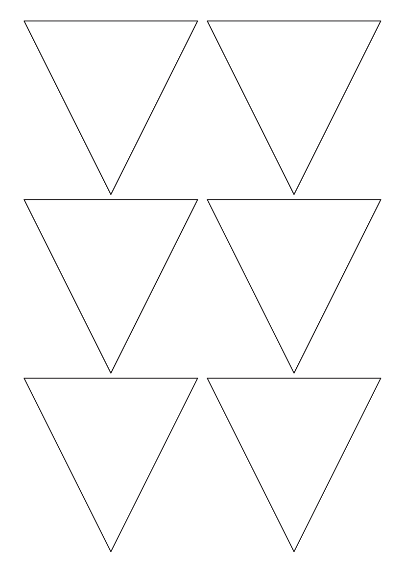 Triangle labels 90mm x 90mm - White Paper Labels