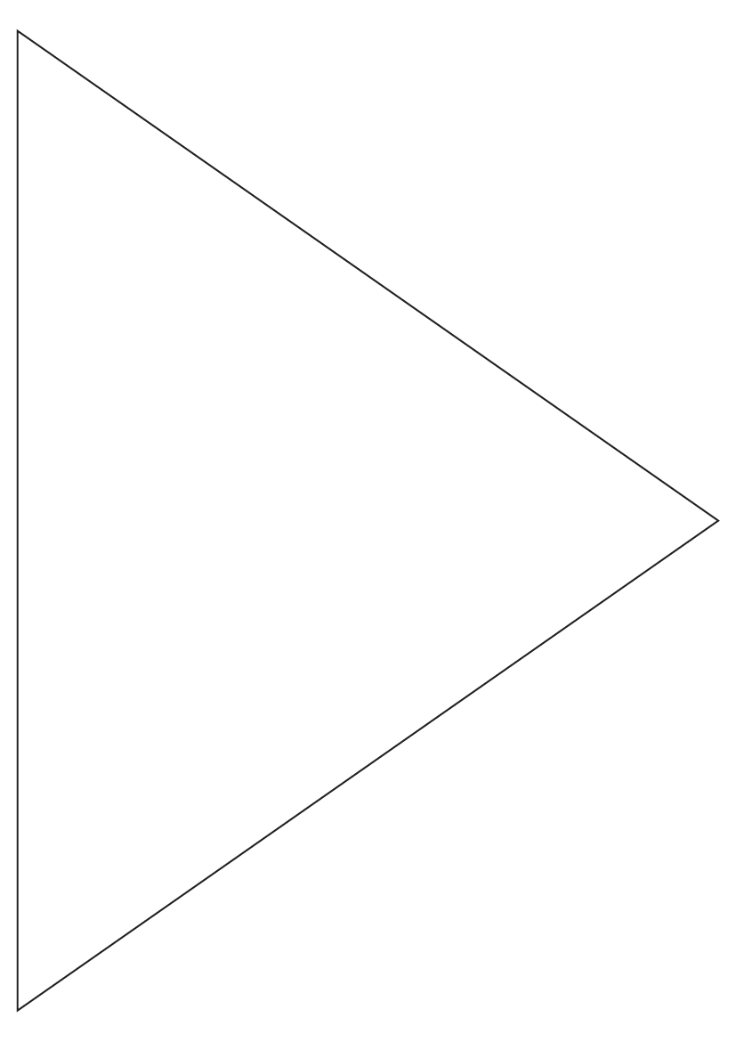 Triangle Labels 279.4mm x 200mm - White Paper Labels