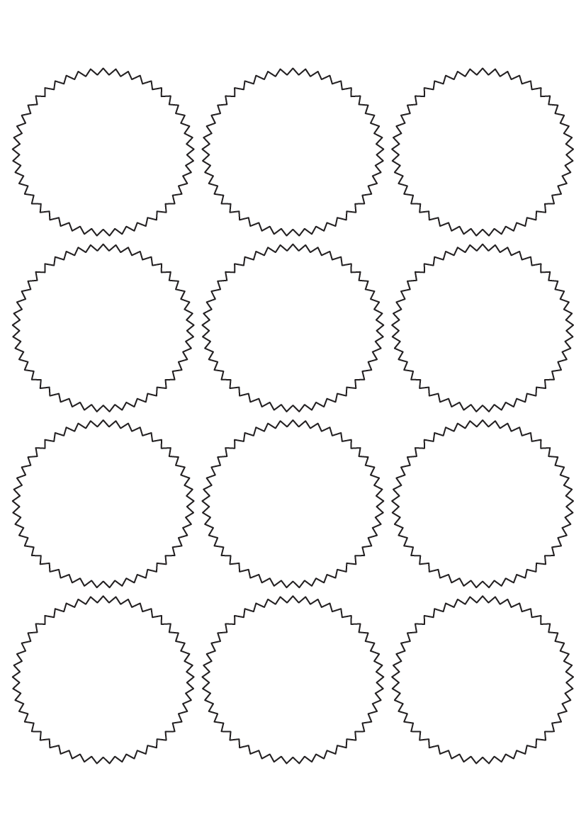 Starburst label 65mm x 60mm - Fluorescent Paper Labels