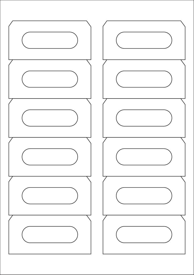Audio Cassette labels - Solid Colours Paper Labels