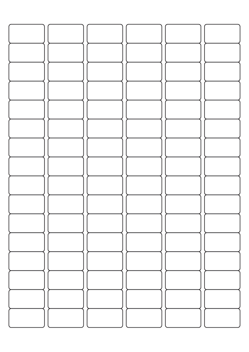 Rectangle labels 30 mm x 16 mm - White Paper Labels