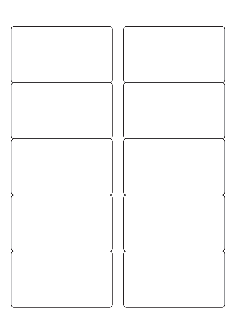 Rectangle Labels 90 mm x 50 mm - White Paper Labels