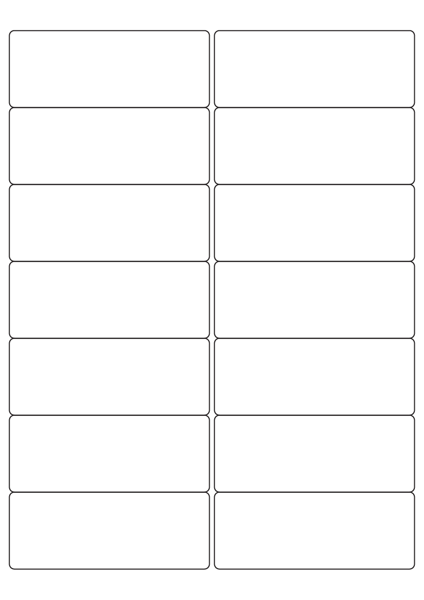 Rectangle Labels 99.1mm x 38.1mm Fluorescent Brand Compatible