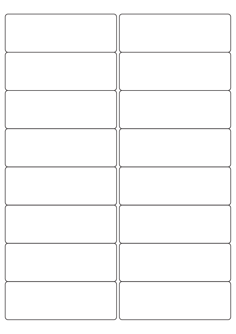 Rectangle Labels 99.1mm x 33.9 mm Fluorescent Brand Compatible