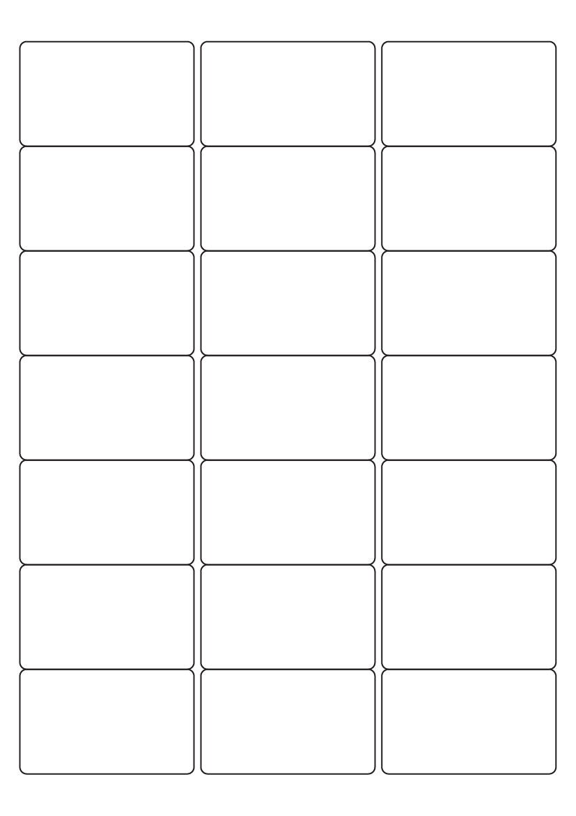 63.5mm x 38.1mm - White Economy Labels - Brand Compatible