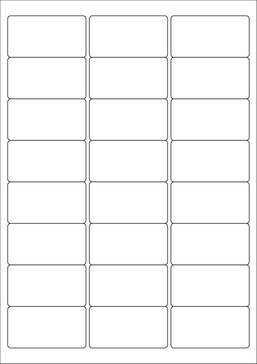 64 mm x 33.9 mm - White Economy Labels - Brand Compatible