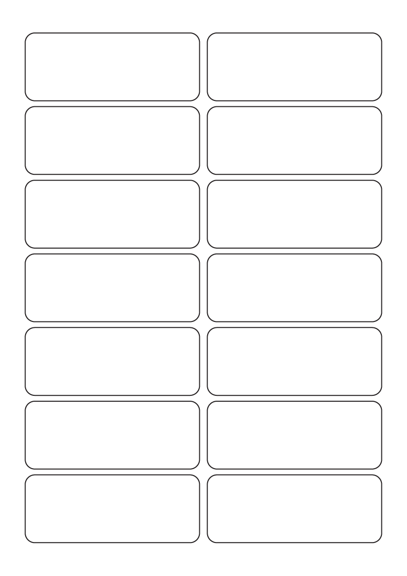 Rectangle Labels 90 mm x 35 mm - White Paper Labels