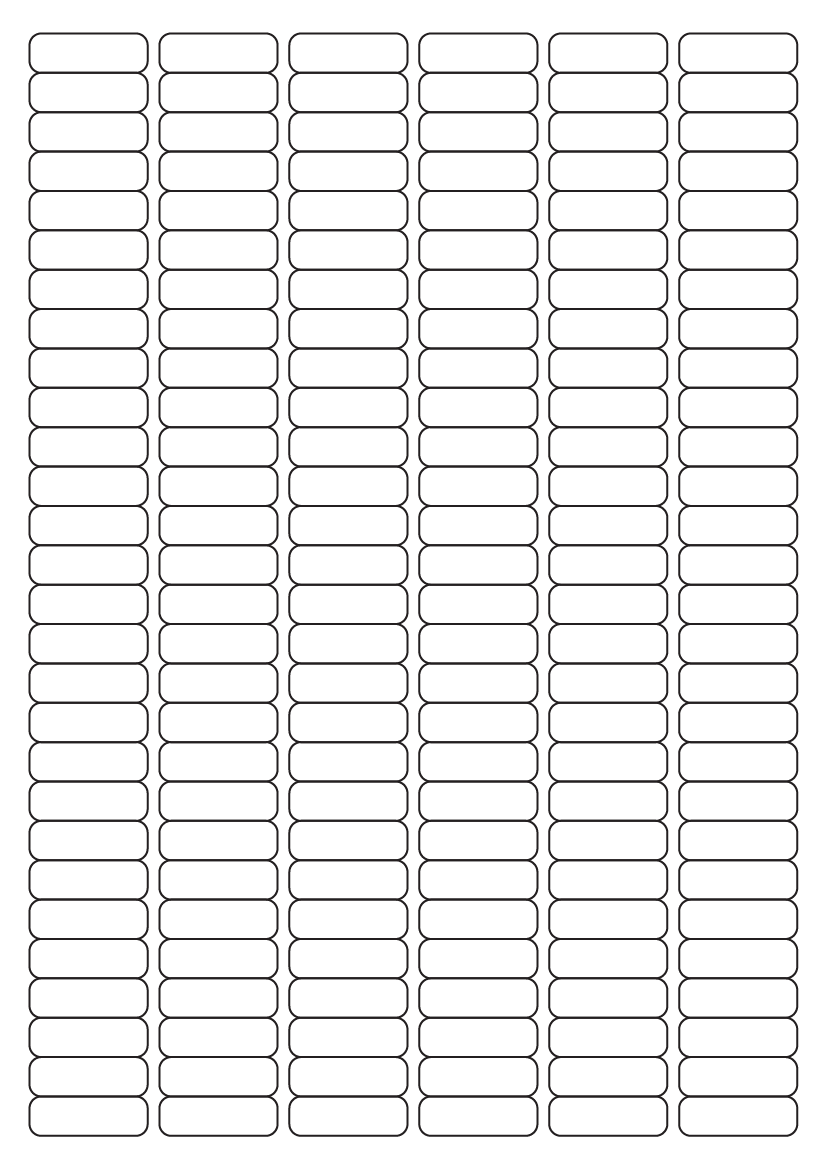 Rectangle labels 30 mm x 10 mm - White Paper Labels