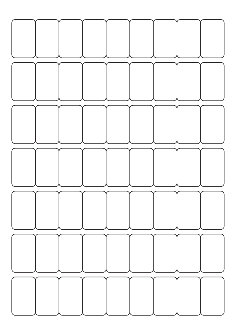 Rectangle Labels 21 mm x 34 mm - White Paper Labels