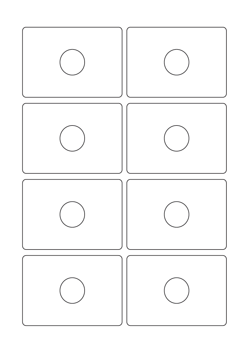 CD labels business card square - White Paper Labels