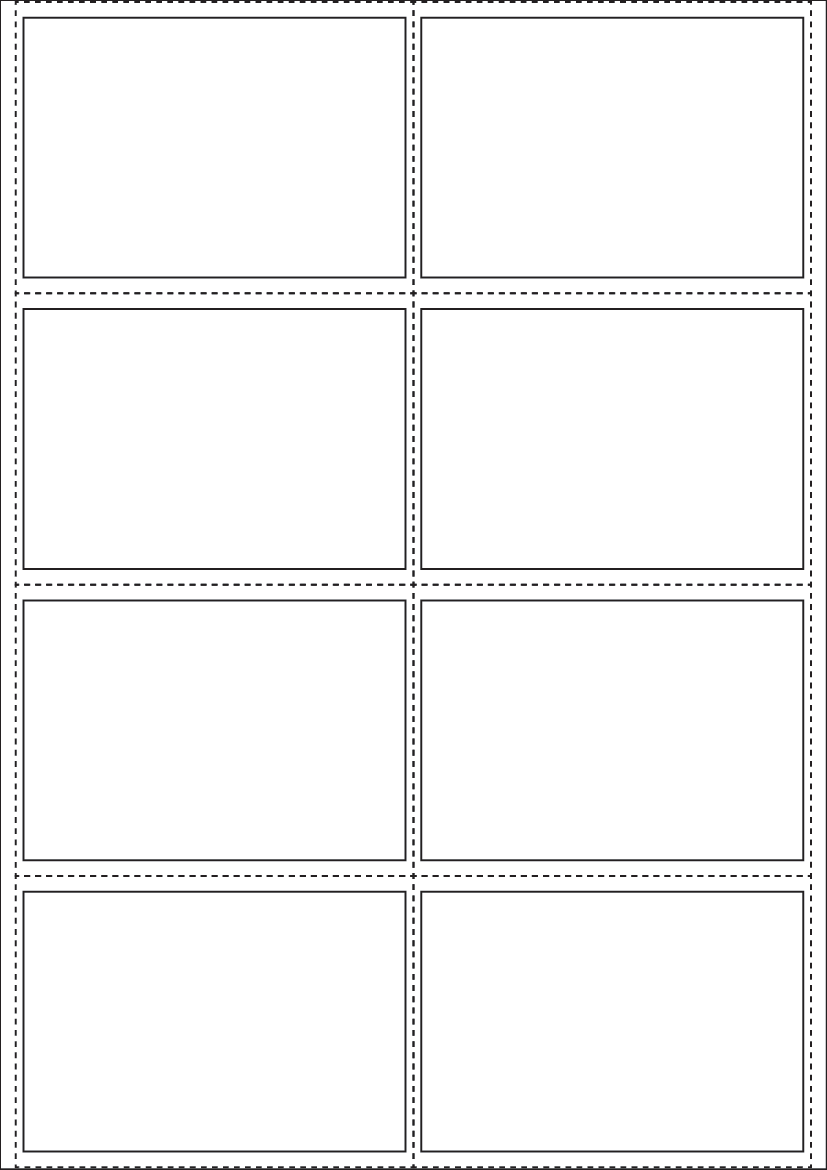 Rectangle Labels 97 mm x 66 mm - White Paper Labels