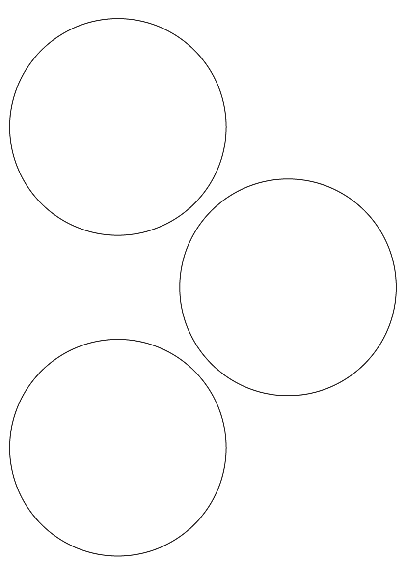 Circle Label 112 mm diameter - Speciality Paper Labels