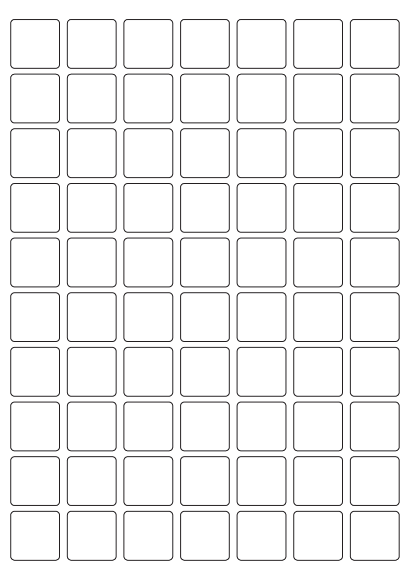 Rectangle Label 25 mm x 25 mm - Vinyl PVC Labels